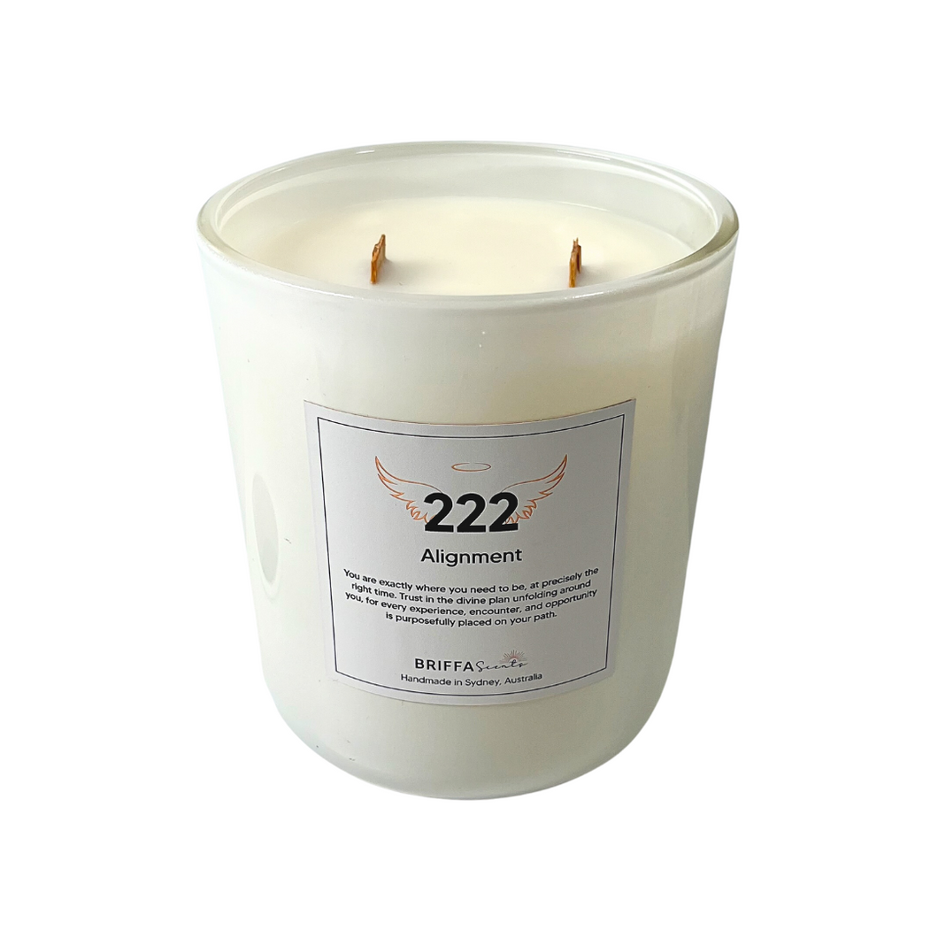 X-Large White Angel Number Candle