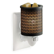 Load image into Gallery viewer, Black Chevron Pluggable Warmer
